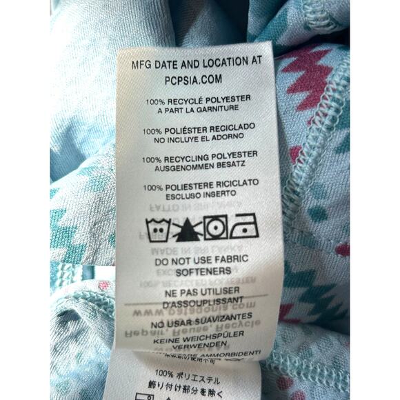 Patagonia Capilene Midweight Crew Base Layer Top Women's Small Blue Aztec - Picture 10 of 12